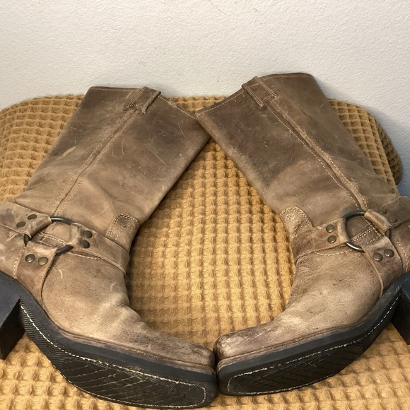 BCBG Girls Harness Boots Women's Size 8.5 B Moto Square Toe Western USA - Picture 8 of 11